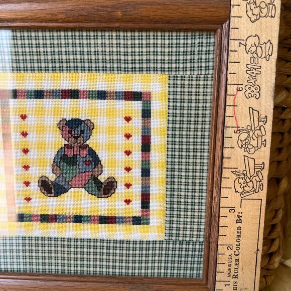 Framed Quilted Bear - Picture 3 of 5